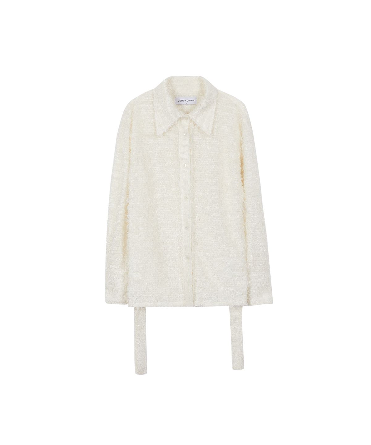 데비어퍼(DEBBY UPPER) CAEL HAIRY BELT SHIRT_IVORY
