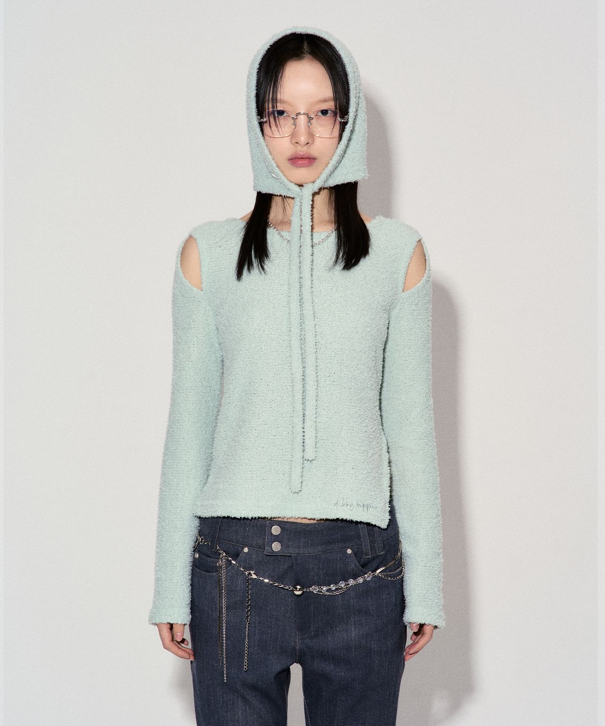 데비어퍼(DEBBY UPPER) SADIE SUPPLE BALACLAVA TOP_MINT
