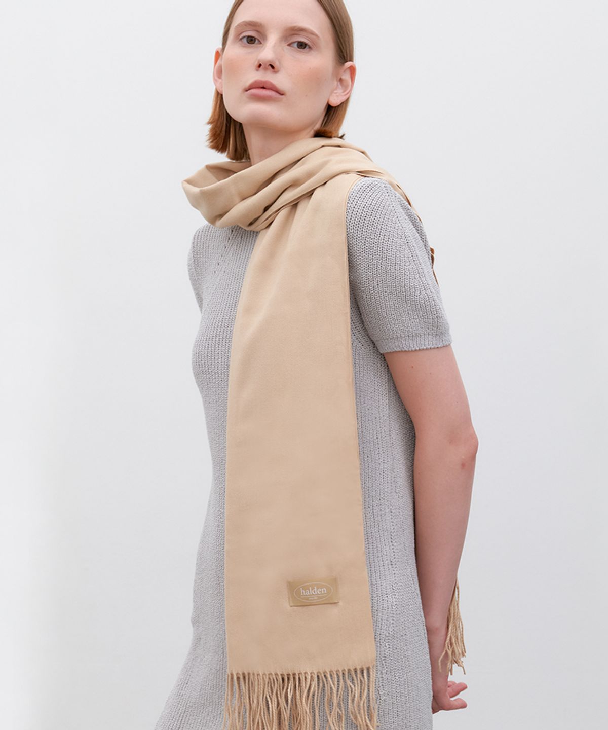 할렌(HALDEN) solid soft muffler (M027_beige)
