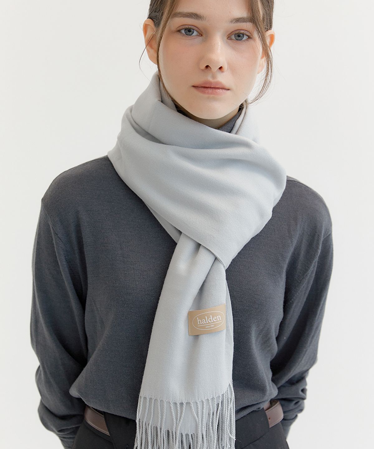 할렌(HALDEN) solid soft muffler (M027_grey)