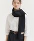 knit wool muffler (M028_black)