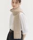 knit wool muffler (M028_beige)