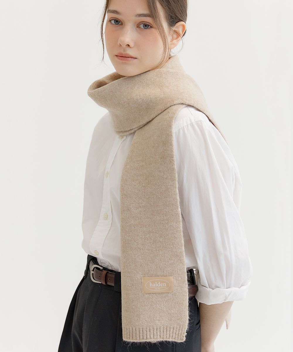 MUSINSA | HALDEN knit wool muffler (M028_beige)