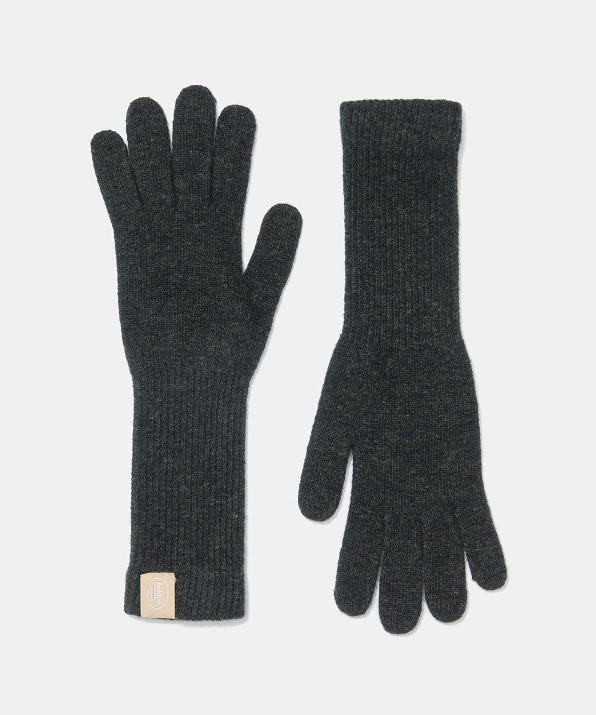 할렌(HALDEN) basic long wool gloves (G003_dark green)