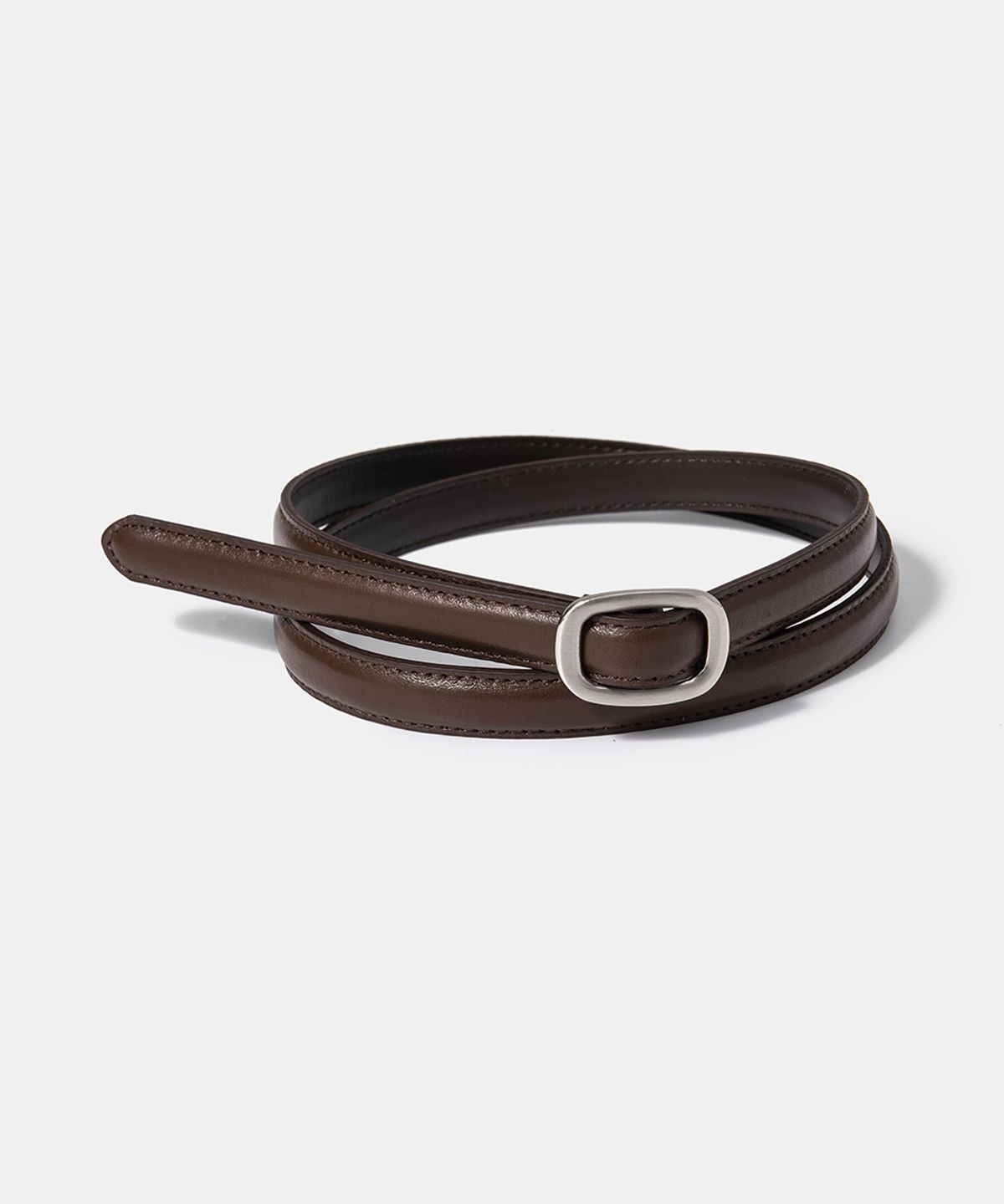 할렌(HALDEN) (W) simple slim belt (T008_brown)