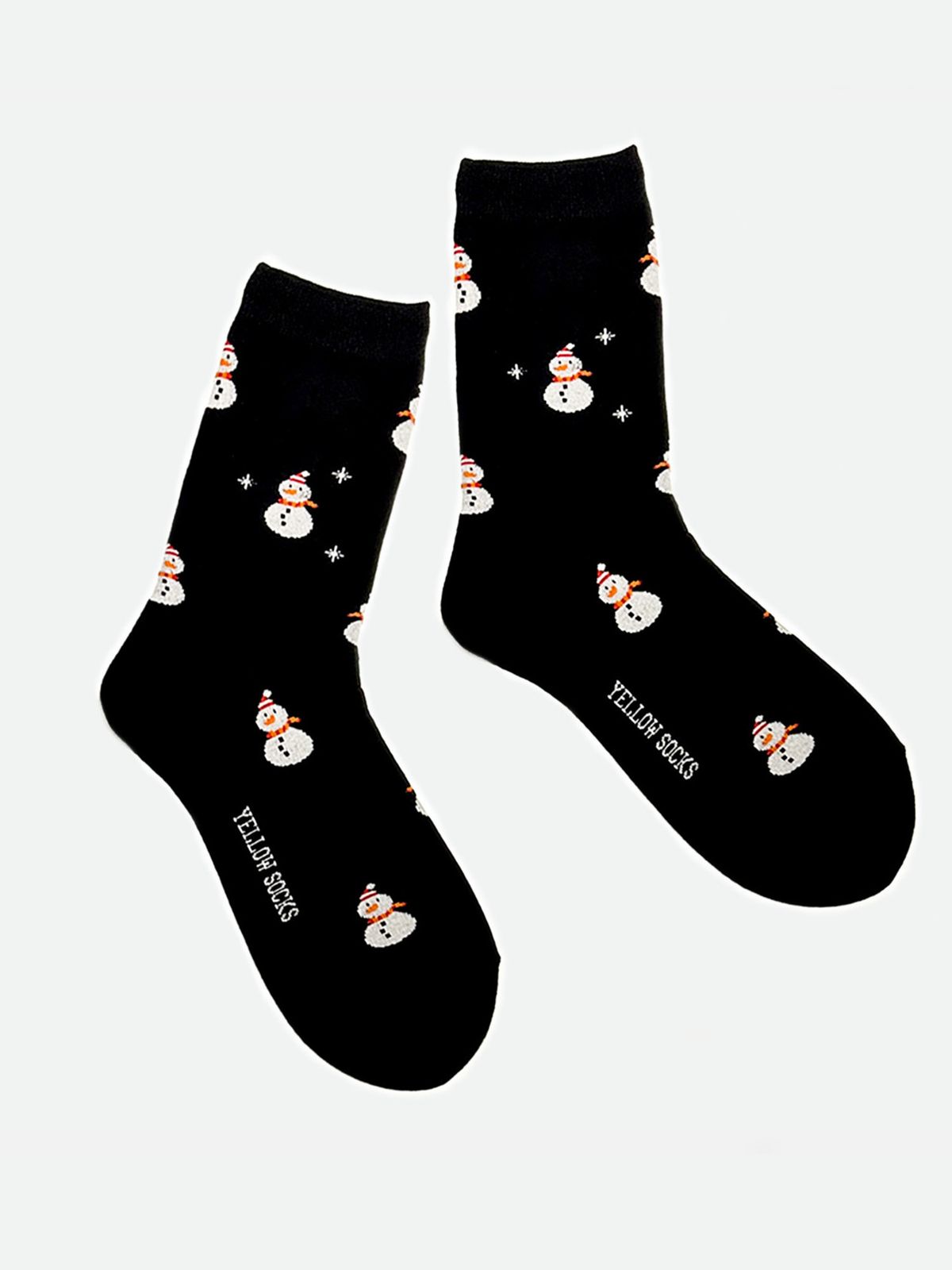 옐로우삭스(YELLOWSOCKS) 메리 스노우맨 블랙