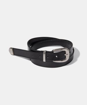 western round square belt (T010_black)