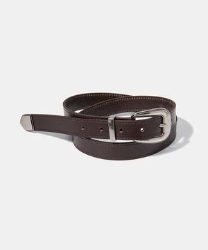 western round square belt (T010_brown)