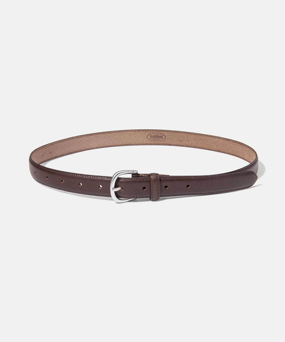 할렌(HALDEN) (W) vintage silver buckle belt (T011_brown)