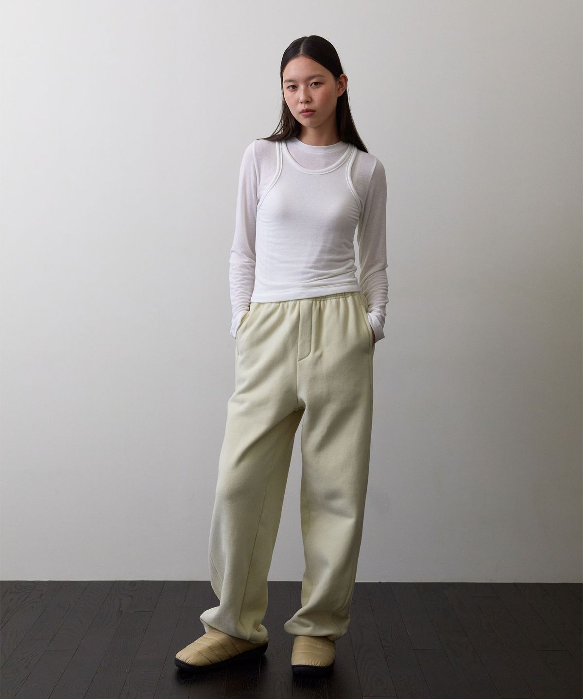 38컴온커먼(38COMEONCOMMON) String Sweats pants (Butter)