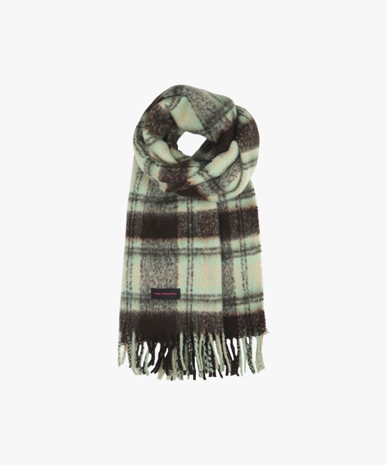 HAIRY CHECK MUFFLER_MINT