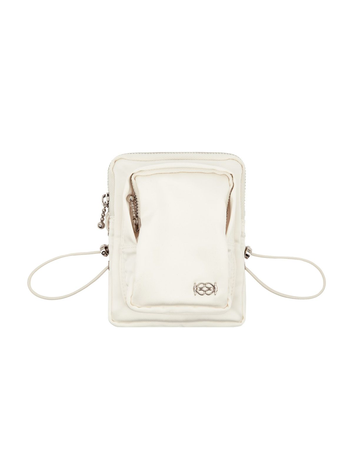 MUSINSA | KIJUN Satin Mini Bag White 