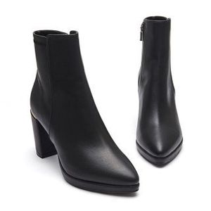 가보시굽 포인트 앵클 부츠