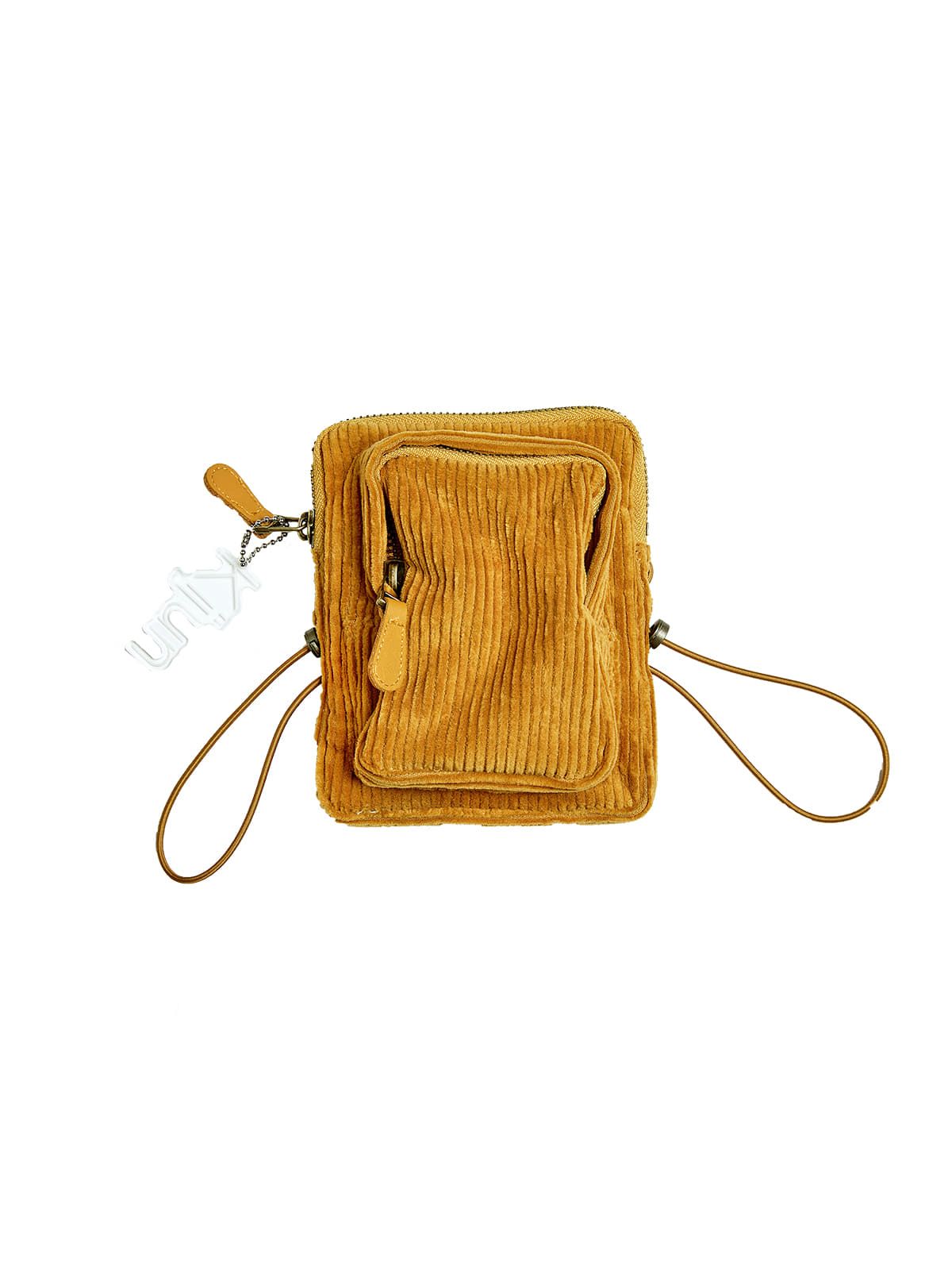 기준(KIJUN) Corduroy Mini Bag Mustard