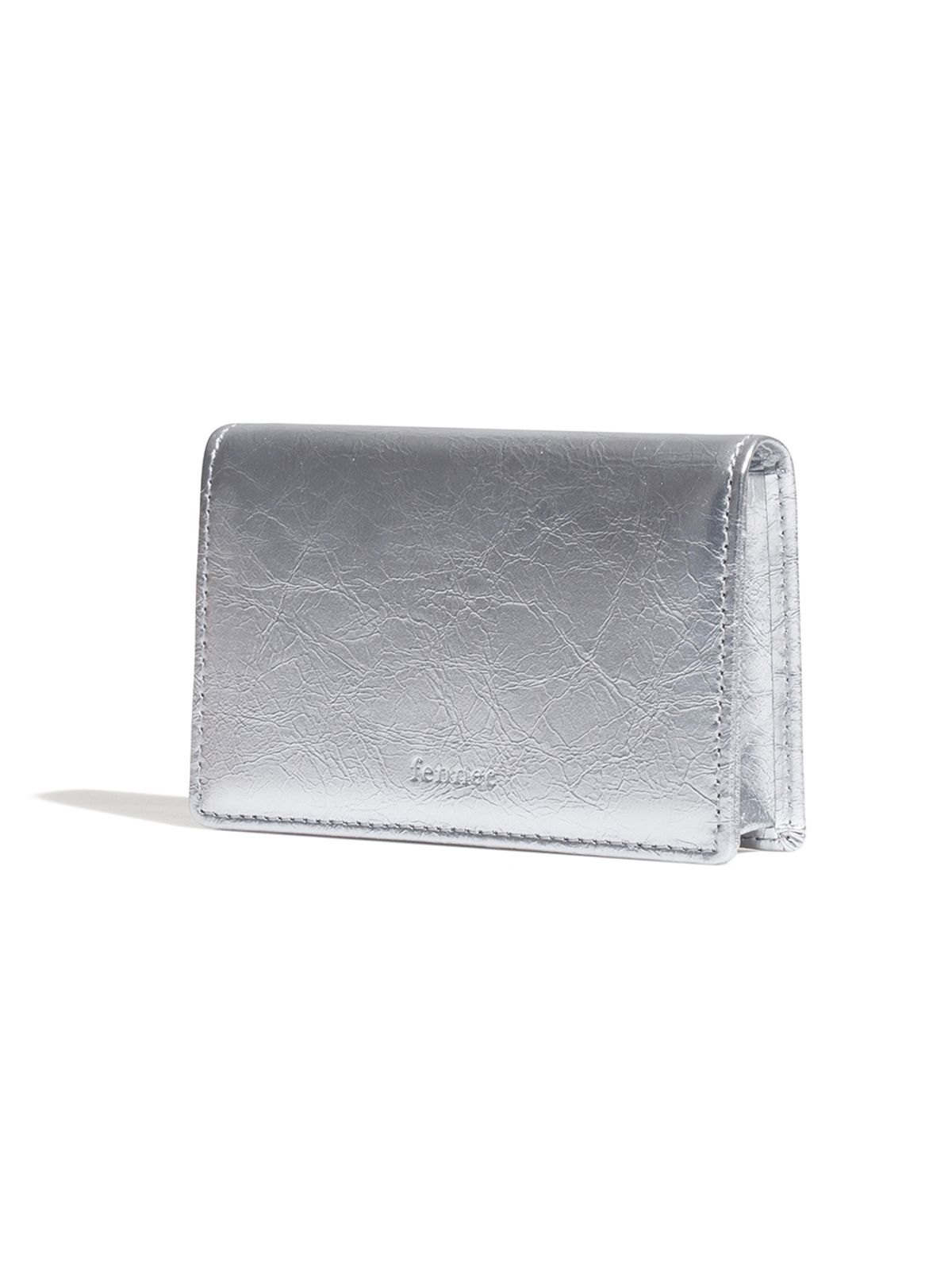 페넥(FENNEC) CRINKLE NAME POCKET - SILVER
