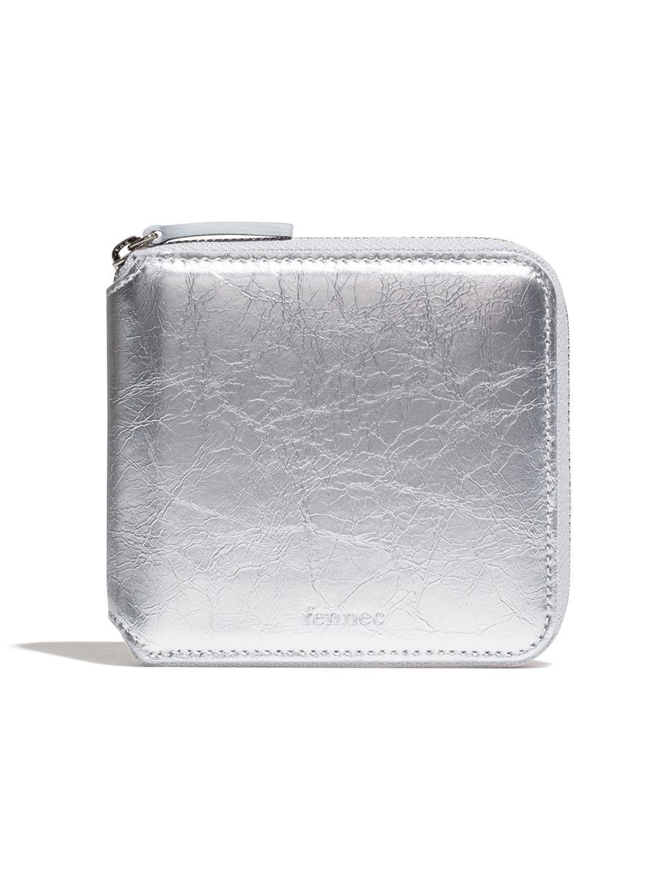 ●Fennec● CRINKLE ZIPPER WALLET SILVER FM3WT01SIF MUSINSA | fennec CRINKLE ZIPPER WALLET - SILVER