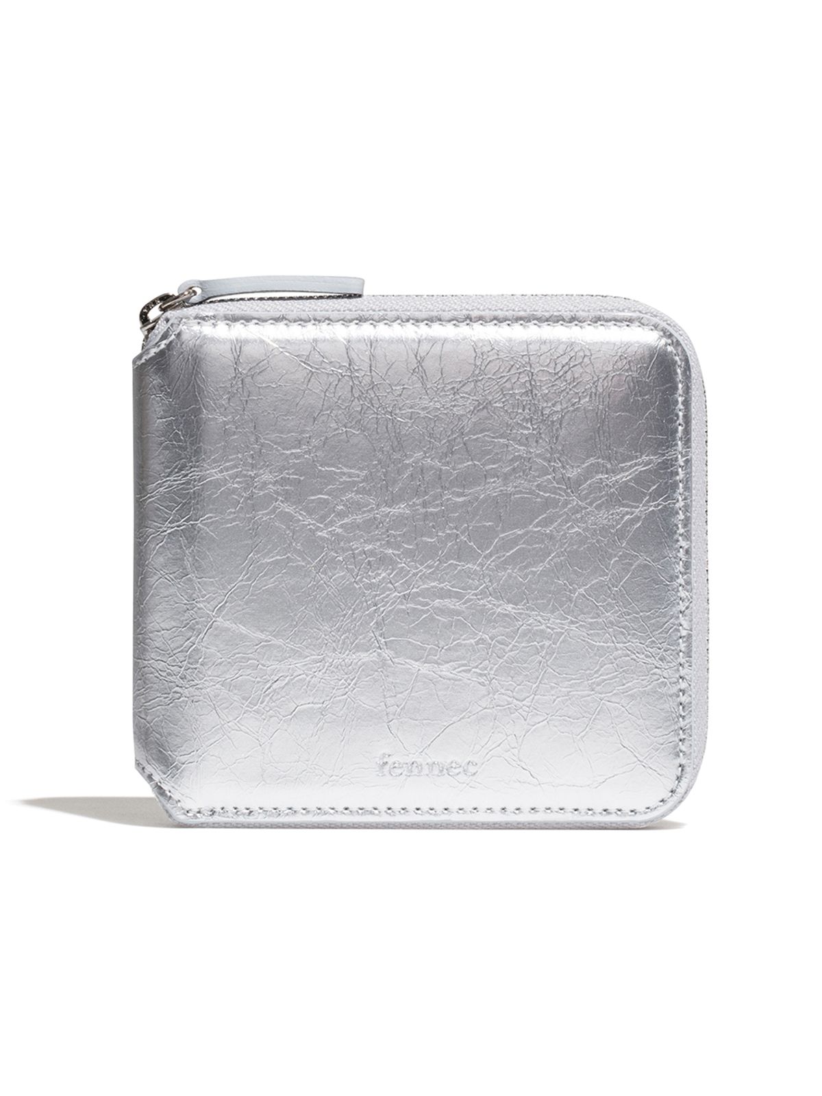 페넥(FENNEC) CRINKLE ZIPPER WALLET - SILVER