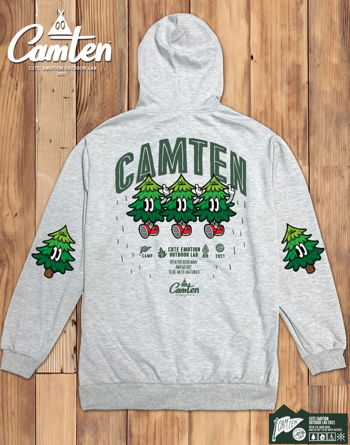 돌돌(DOLDOL) Camten-zipup-hoody-16 감성 캠핑 브랜드 캠텐 캐릭터 그래픽 집업 후드티 후디