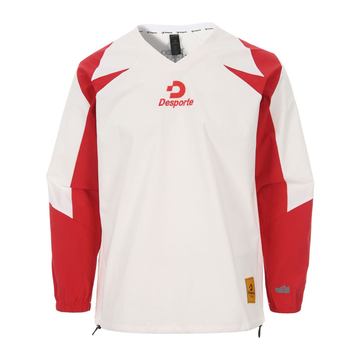 데스포르치(DESPORTE) 루씨르 풋볼 트레이닝 탑 (오버핏) WHT/RED