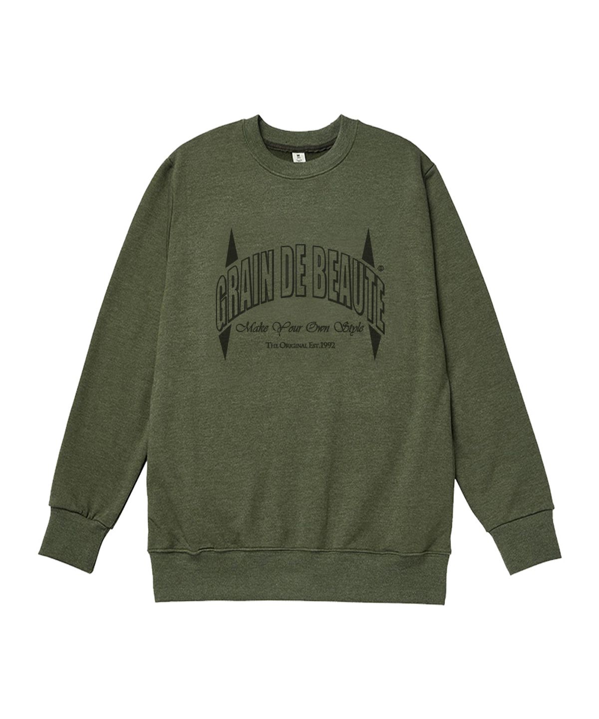 그랭드보떼(GRAIN DE BEAUTE) ARCH LOGO SWEAT [GREEN]