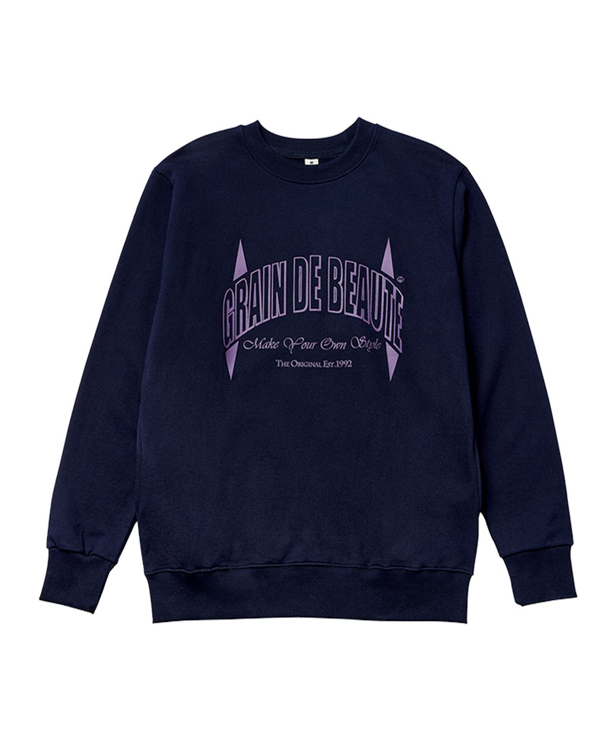 그랭드보떼(GRAIN DE BEAUTE) ARCH LOGO SWEAT [NAVY]