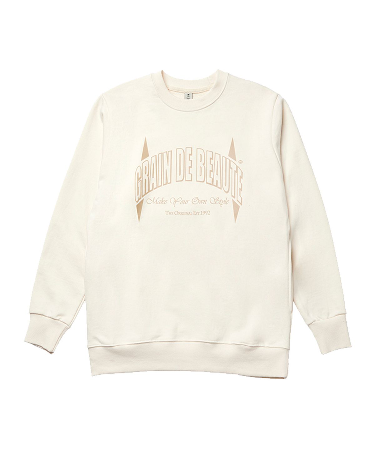 그랭드보떼(GRAIN DE BEAUTE) ARCH LOGO SWEAT [IVORY]