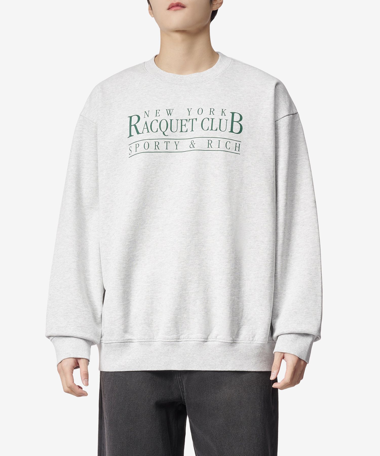 MUSINSA公式 | SPORTY&RICH NYラケットクラブ スウェット - ヘザー 