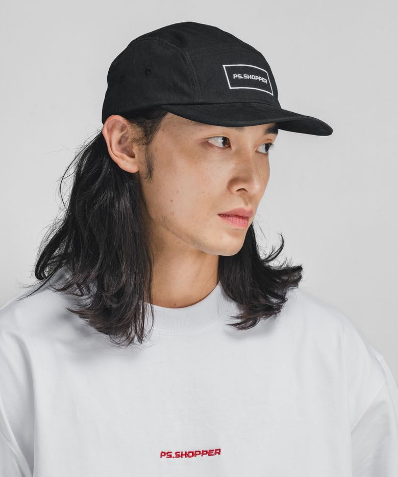피그먼트 워싱 캠프캡 [블랙]