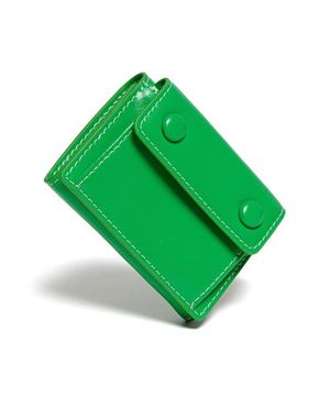 도트 포켓 3단 반지갑 동전 지폐 카드지갑 그린