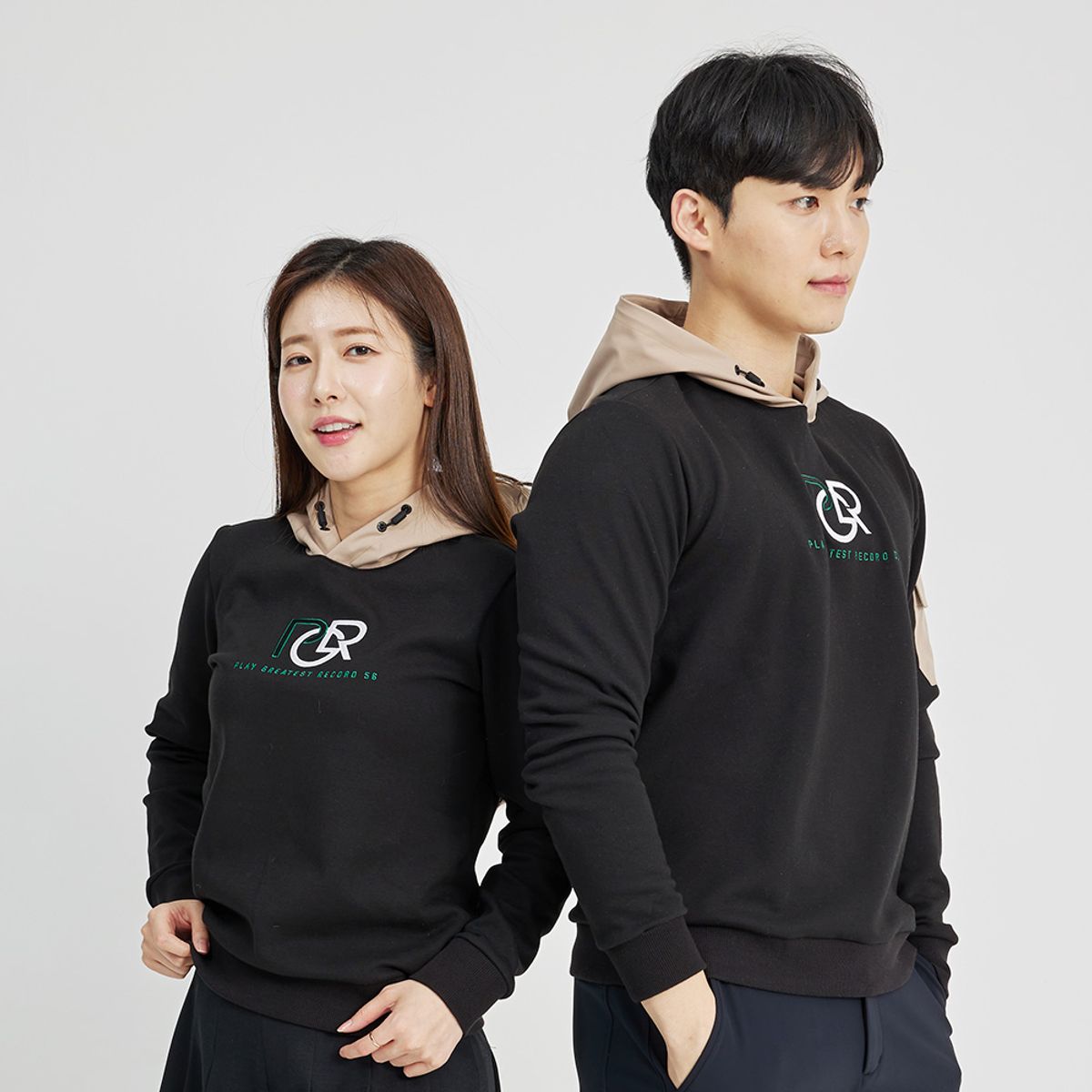피지알(PGR) 기모 후드 티셔츠 블랙 GN-5023