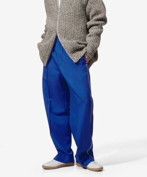 인터로킹 GG 로고 울 모헤어 블렌드 팬츠 - 블루 / 742766Z8BI74031