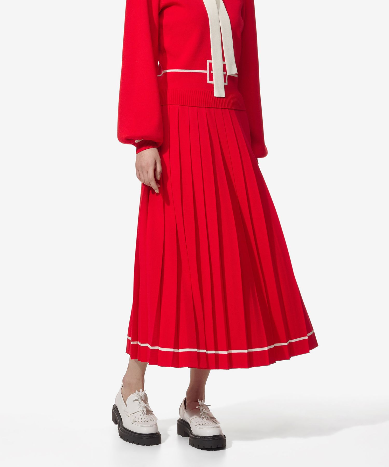 MUSINSA | GUCCI Square GG Logo Wool Jacquard Long Pleated