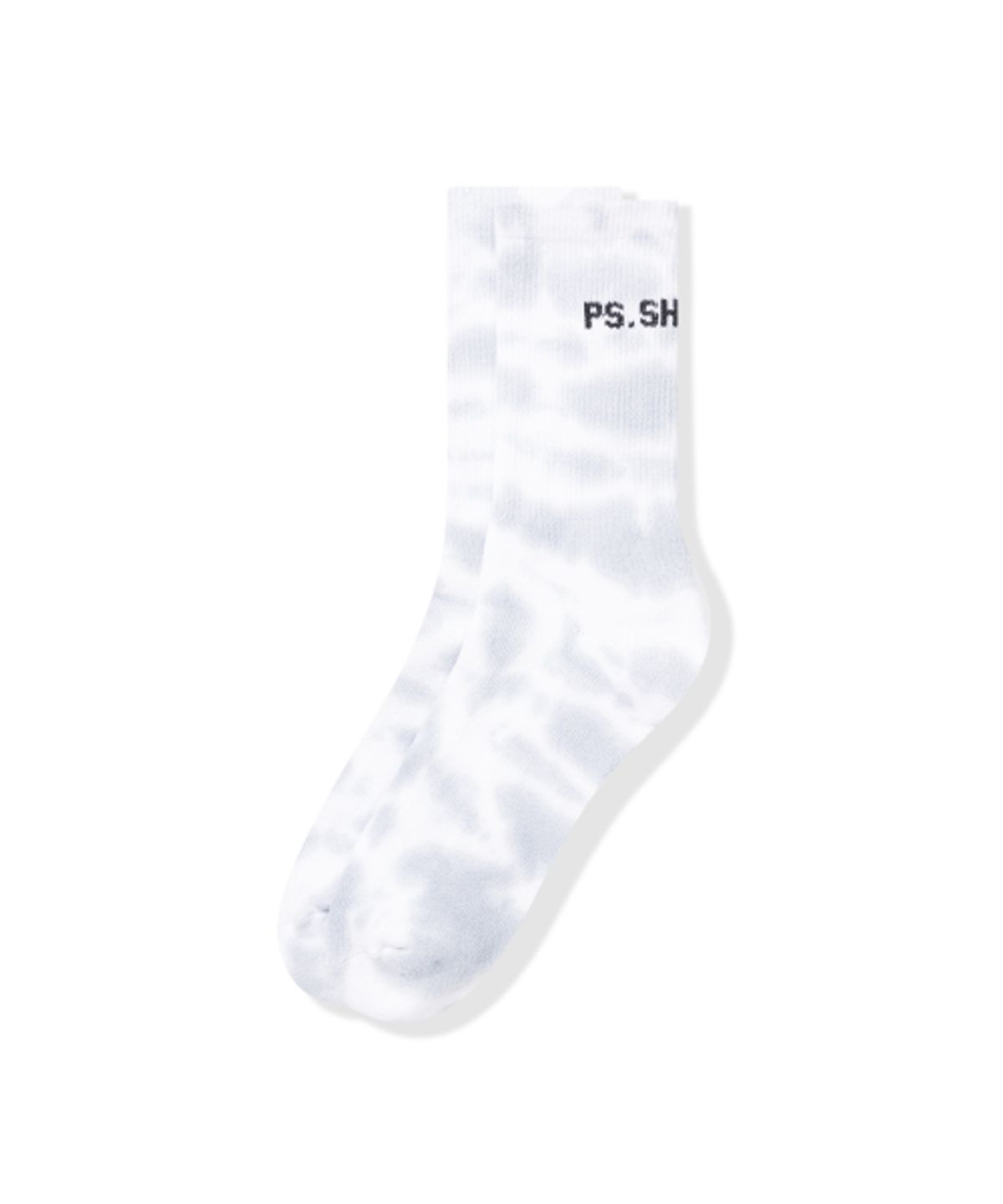 피에스쇼퍼(PSSHOPPER) 오리지널 타이다이 로고 삭스 [화이트 & 그레이]
