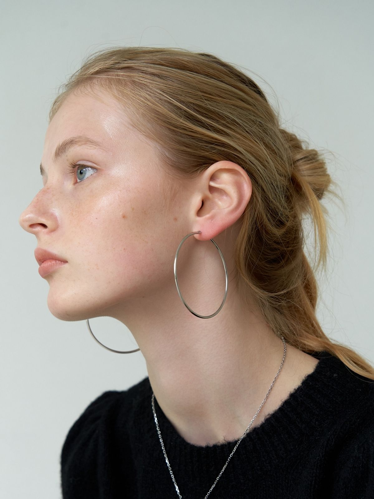 러브미몬스터(LOVE ME MONSTER) [Surgical] Big Ring Earrings