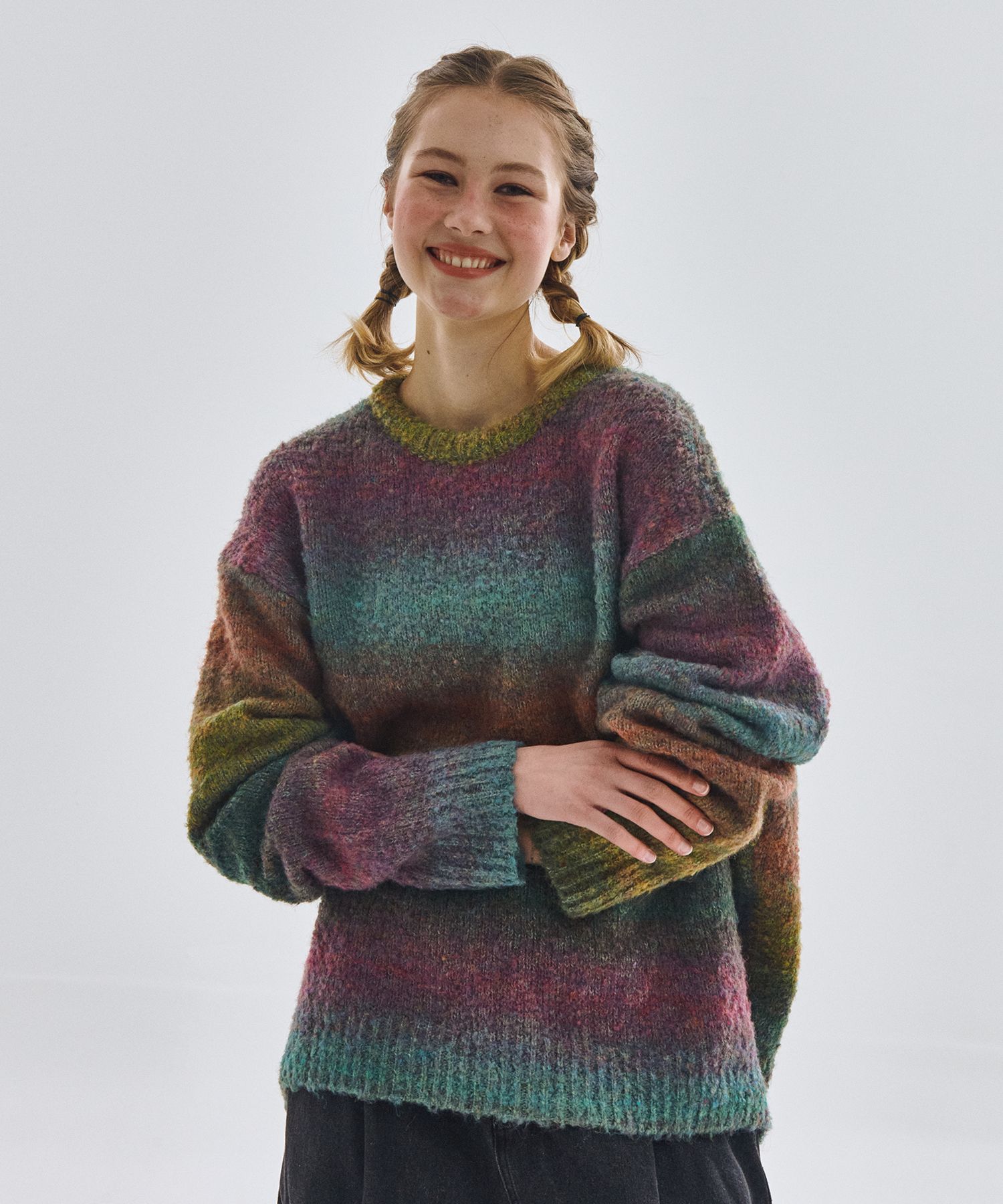 [レア]ttt_msw television pull over knit TTT MSW（ティー）の「TTTMSW TELEVISION PULL OVER KNIT