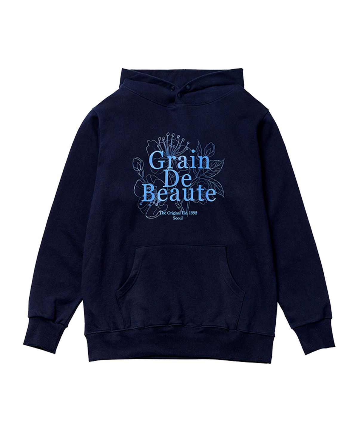 그랭드보떼(GRAIN DE BEAUTE) SIGNATURE HOODY [NAVY]