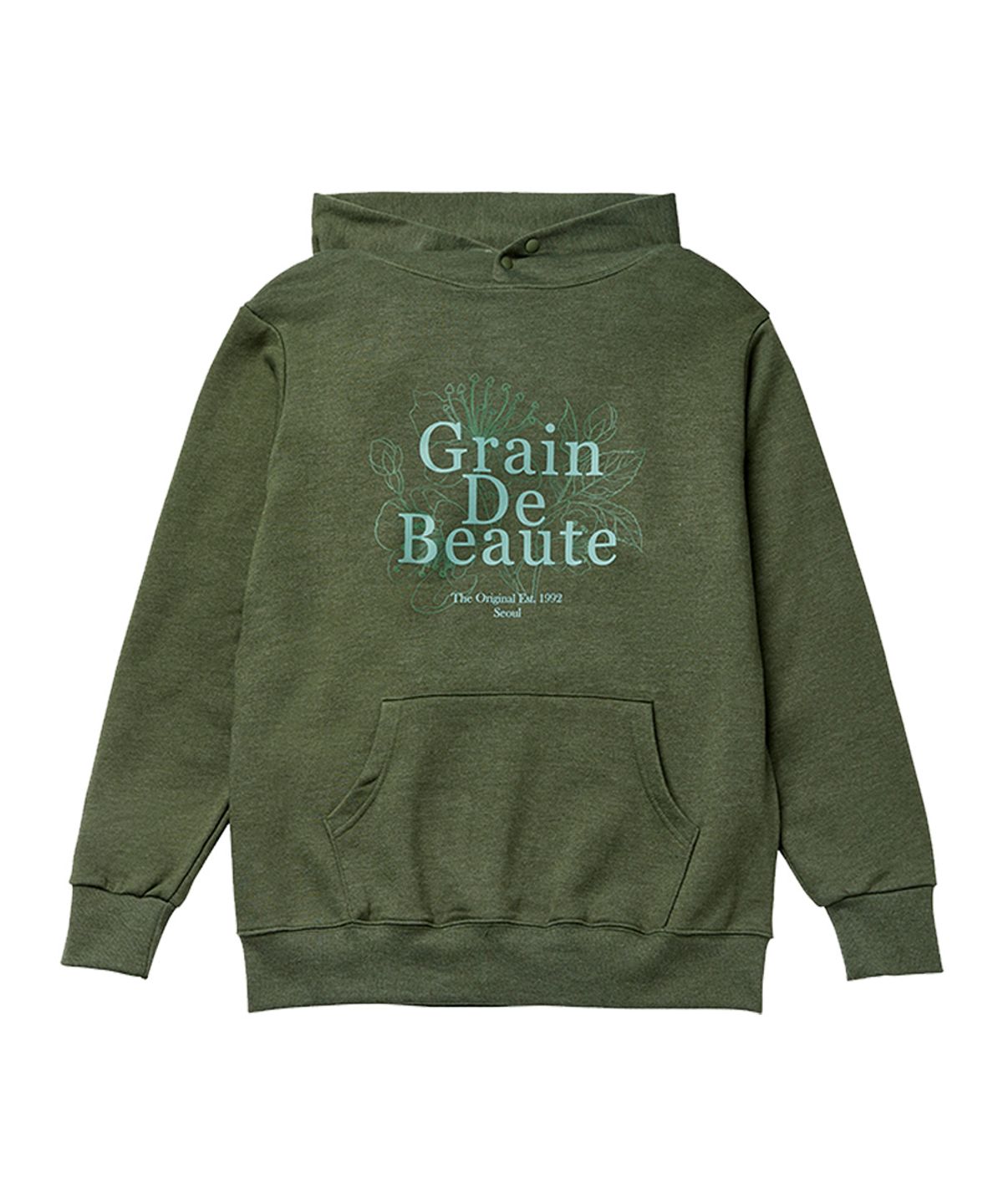 그랭드보떼(GRAIN DE BEAUTE) SIGNATURE HOODY [GREEN]