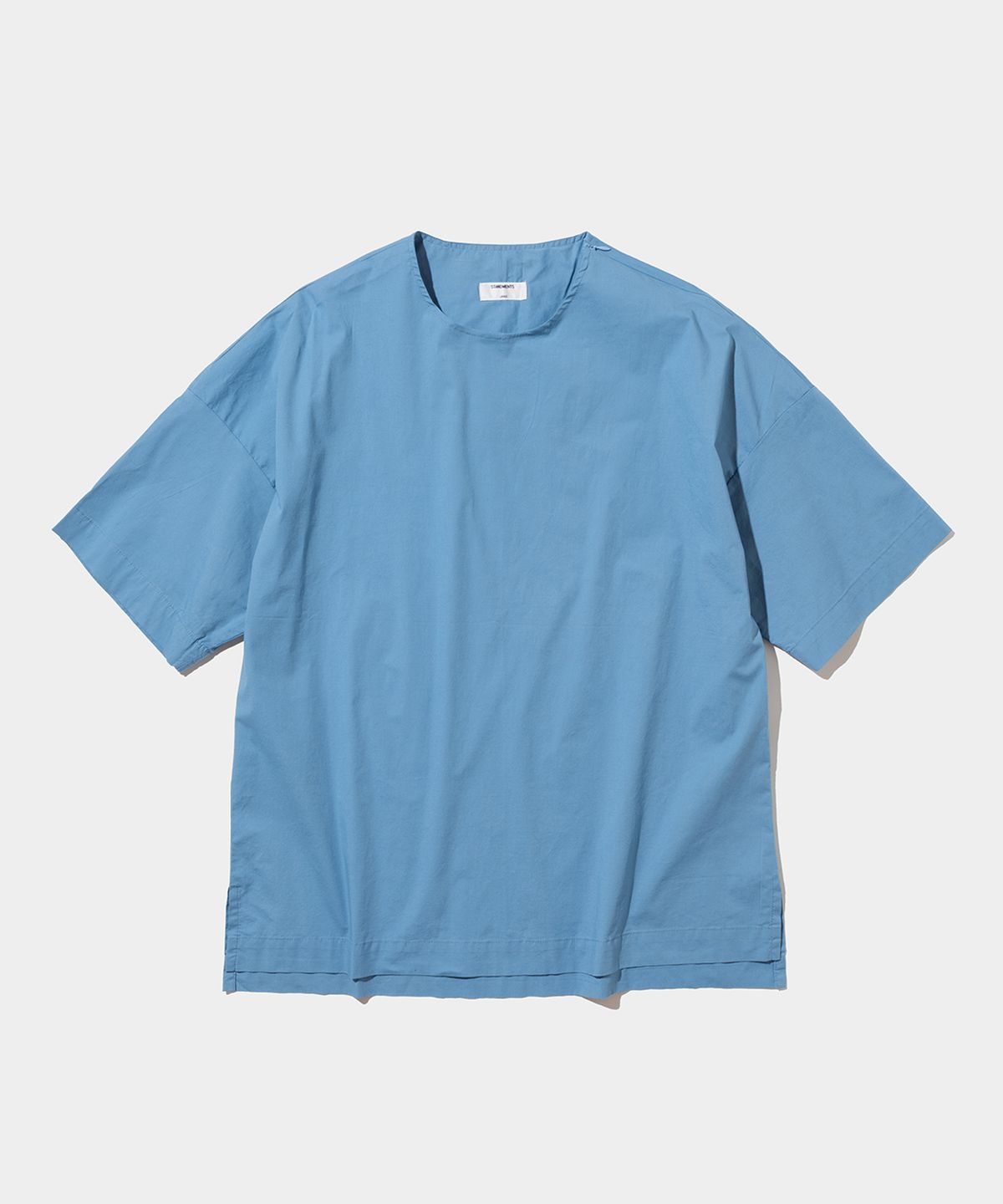 스탠드먼츠(STANDMENTS) WOVEN T-SHIRT BLUE