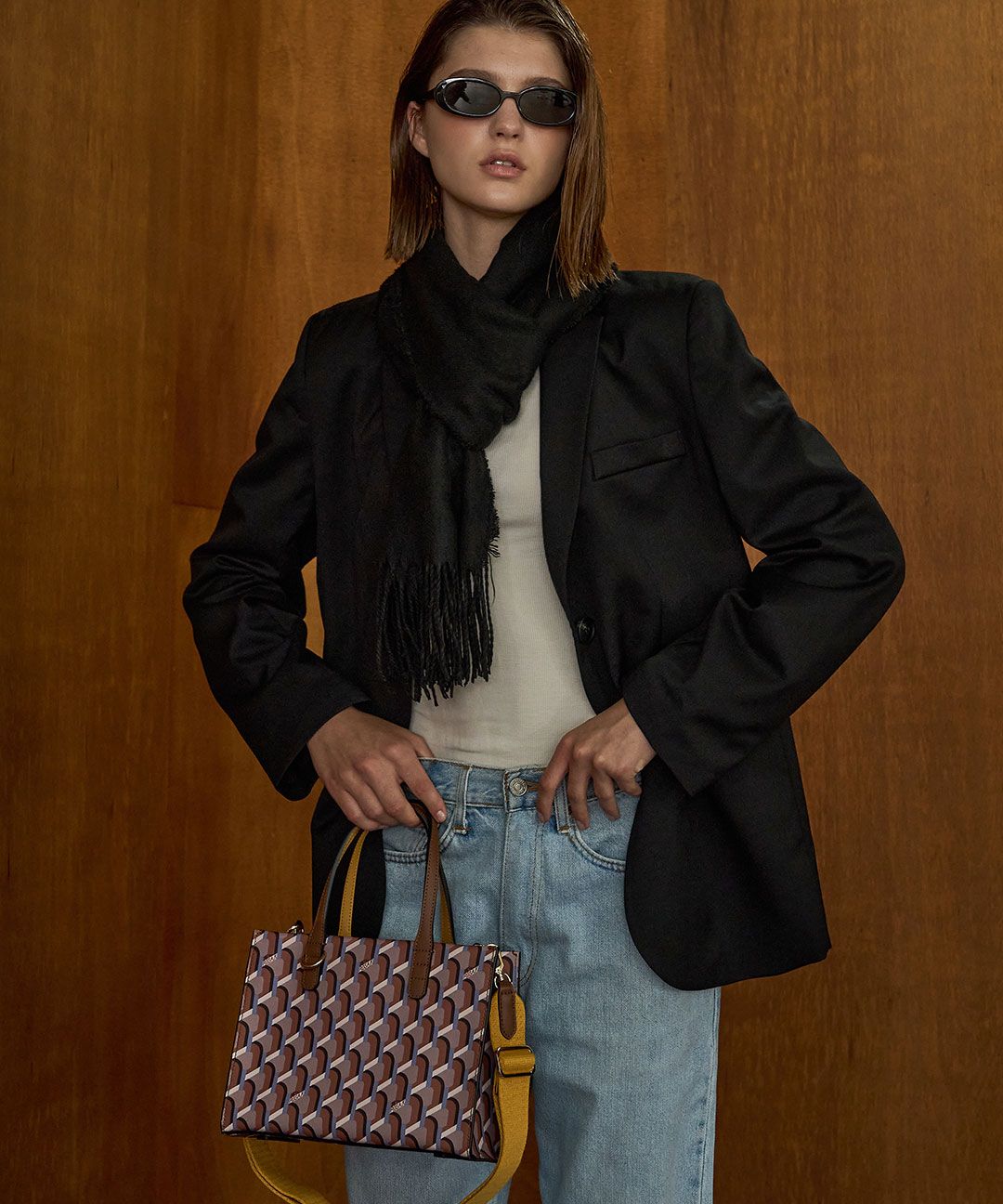 MUSINSA公式 | ROSA.K Cabas Monogram Day Tote SM_CM