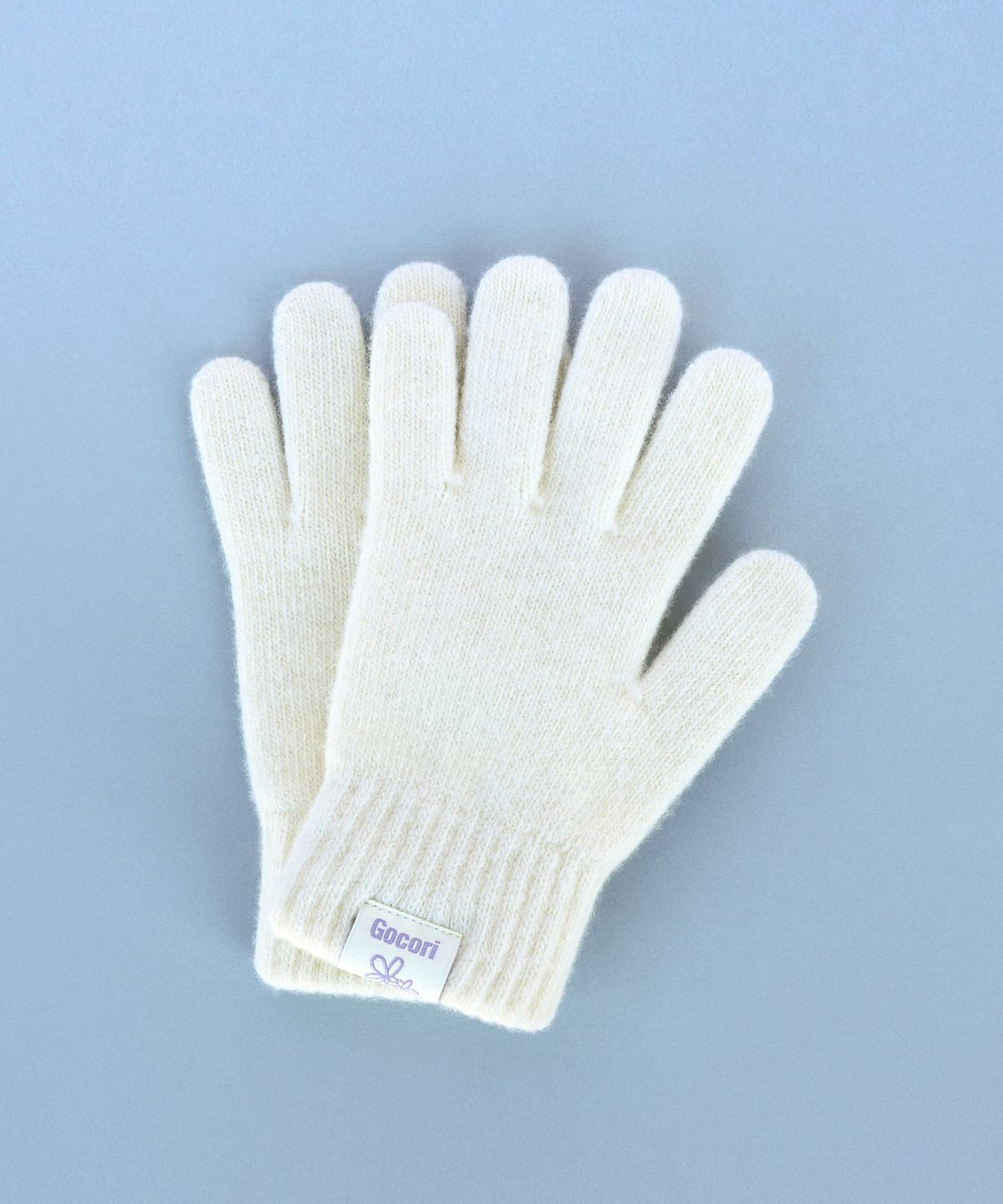 고코리(GOCORI) SHORT KNIT GLOVES - IVORY 니트장갑 울장갑