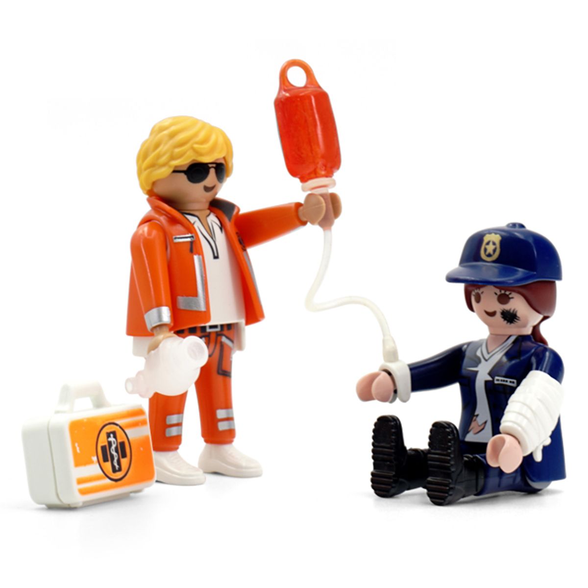 플레이모빌(PLAYMOBIL) 듀오팩-응급의사와 여성 경찰(70823)