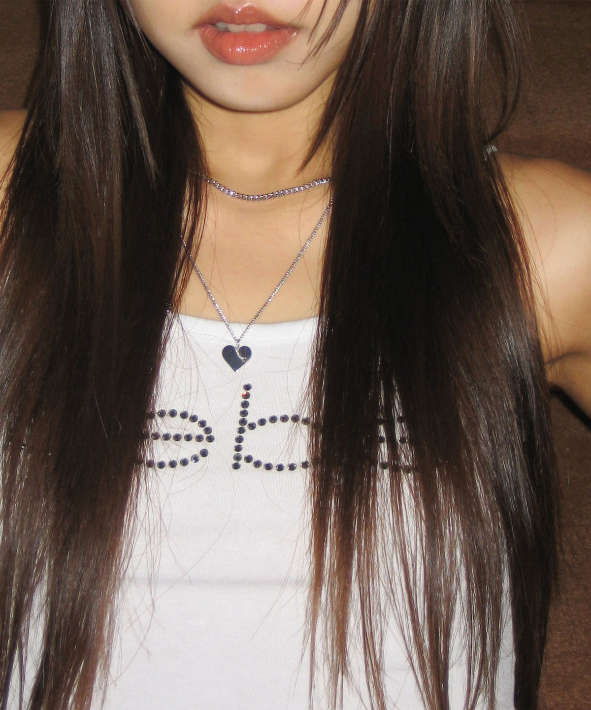 잇더즌매터(IT DOESN'T MATTER) Flat heart symbol necklace