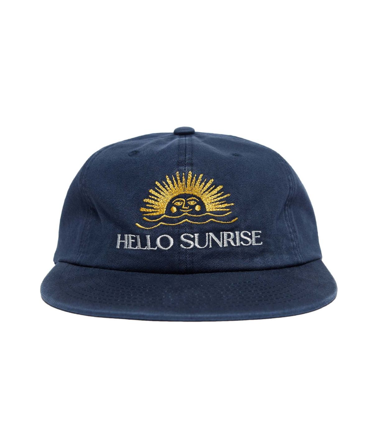 헬로 선라이즈(HELLO SUNRISE) Washed Two Tone Logo 6Panel Cap (Navy)
