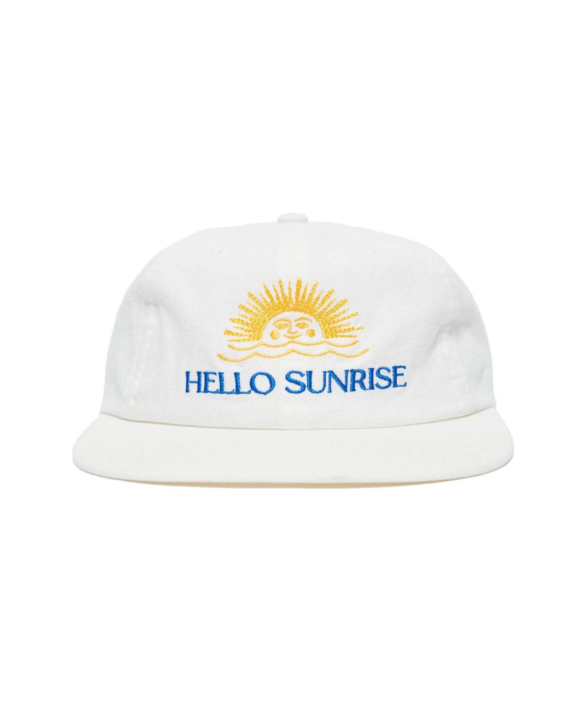 헬로 선라이즈(HELLO SUNRISE) Washed Two Tone Logo 6Panel Cap (Off White)