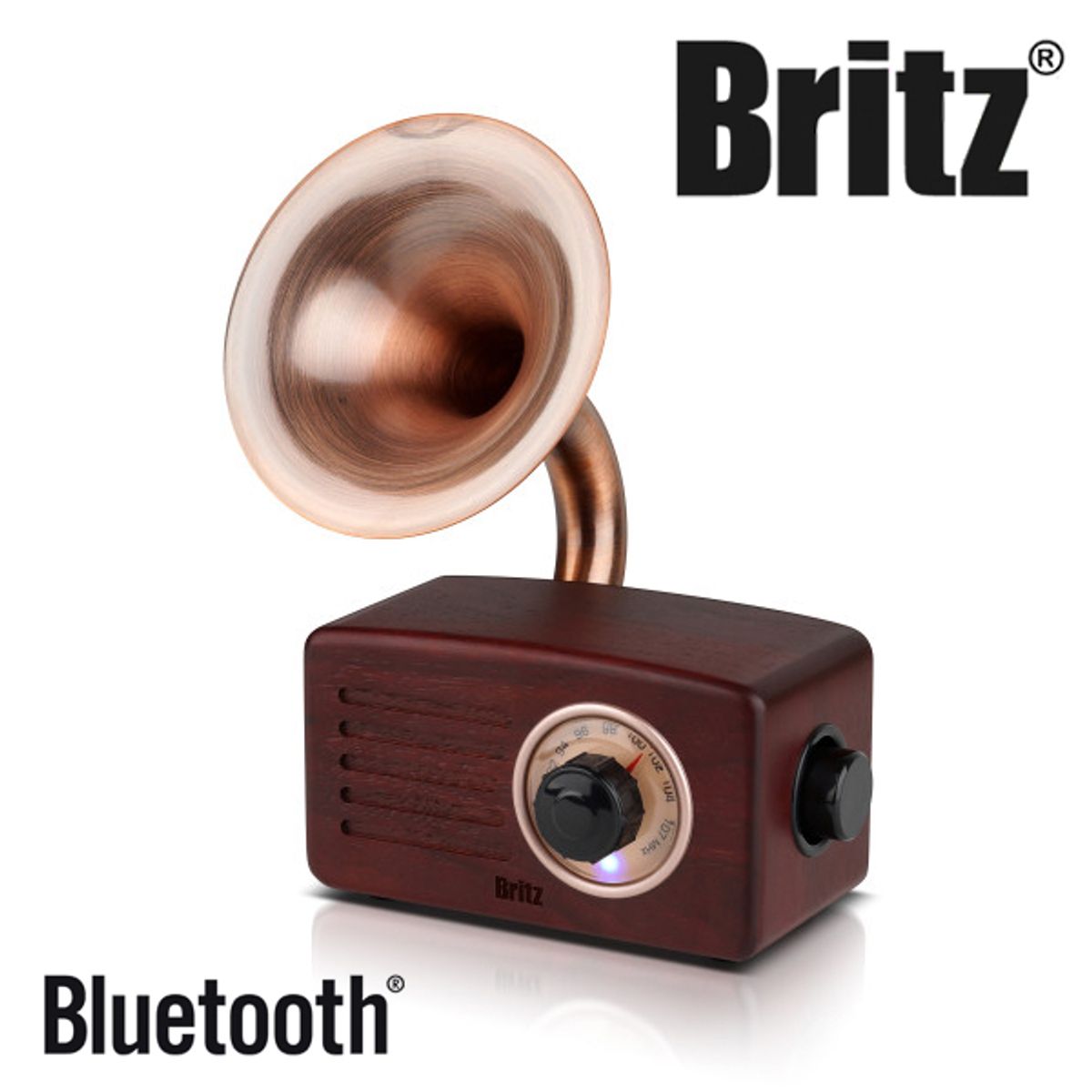 브리츠(BRITZ) 원목 축음기 블루투스 스피커 Phono2