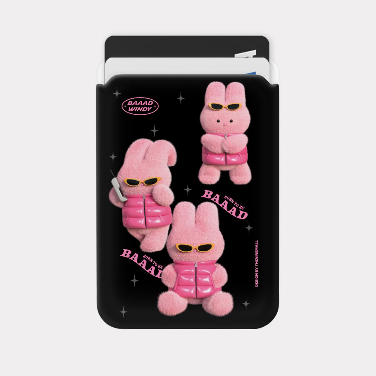 더나인몰(THE NINEMALL) pattern puffer bad windy [맥세이프 카드슬롯]