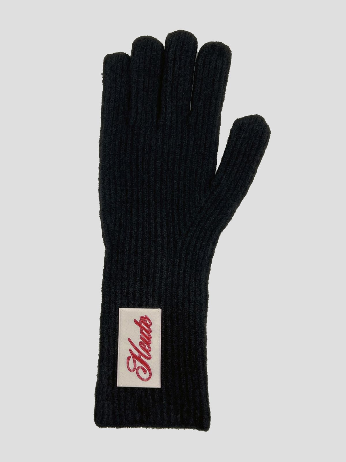 호이테(HEUTE) HET FINGER HOLE KNIT GLOVES (BLACK)