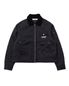 CORDUROY COLLAR METAL LOGO JACKET (BLACK)