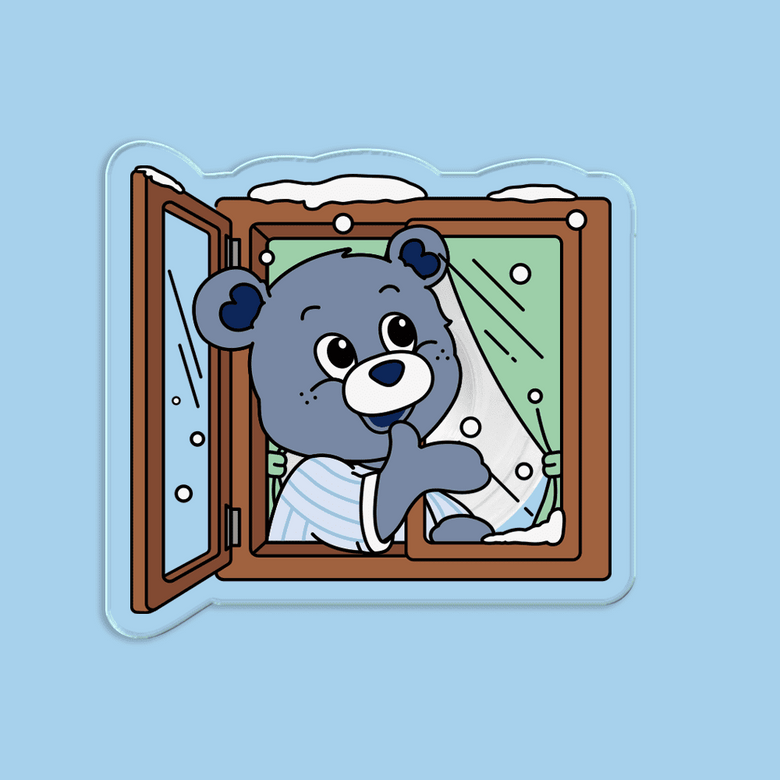 (아크릴 플라톡) 라이키 눈 오는 날