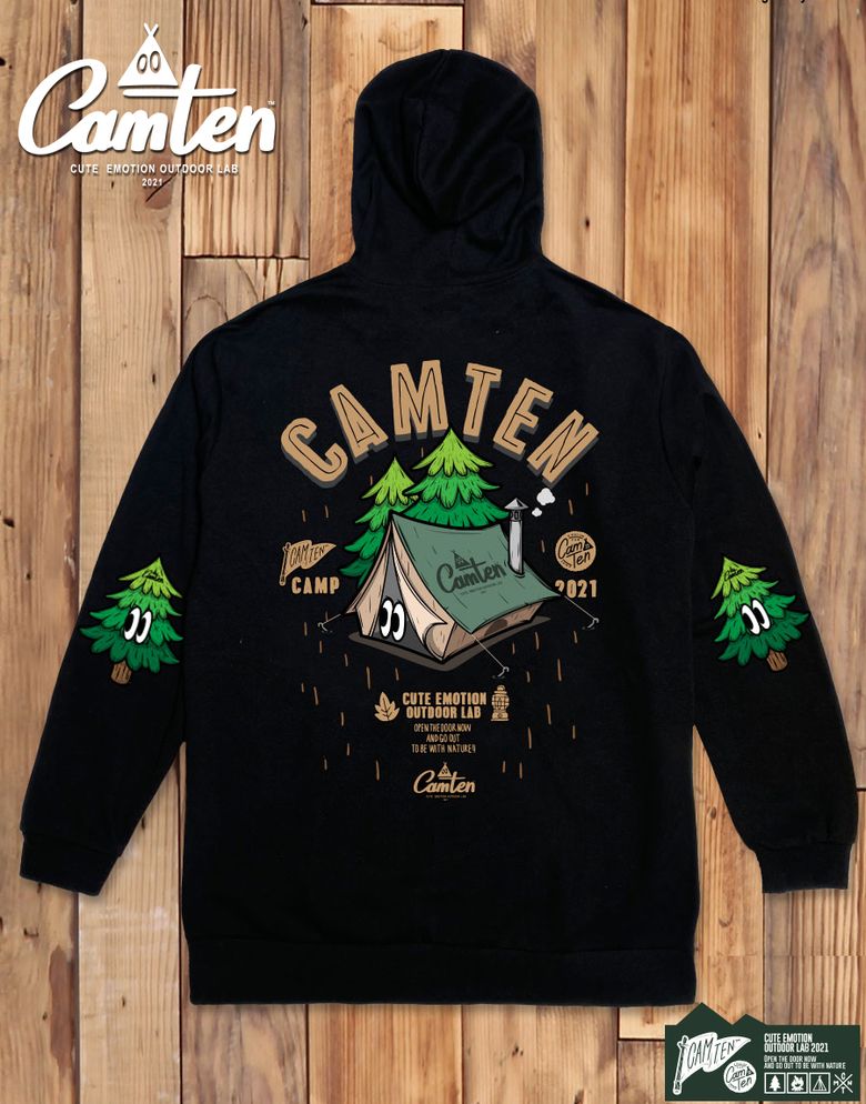 Camten-zipup-hoody-27 감성 캠핑 브랜드 캠텐 캐릭터 그래픽 집업 후드티 후디